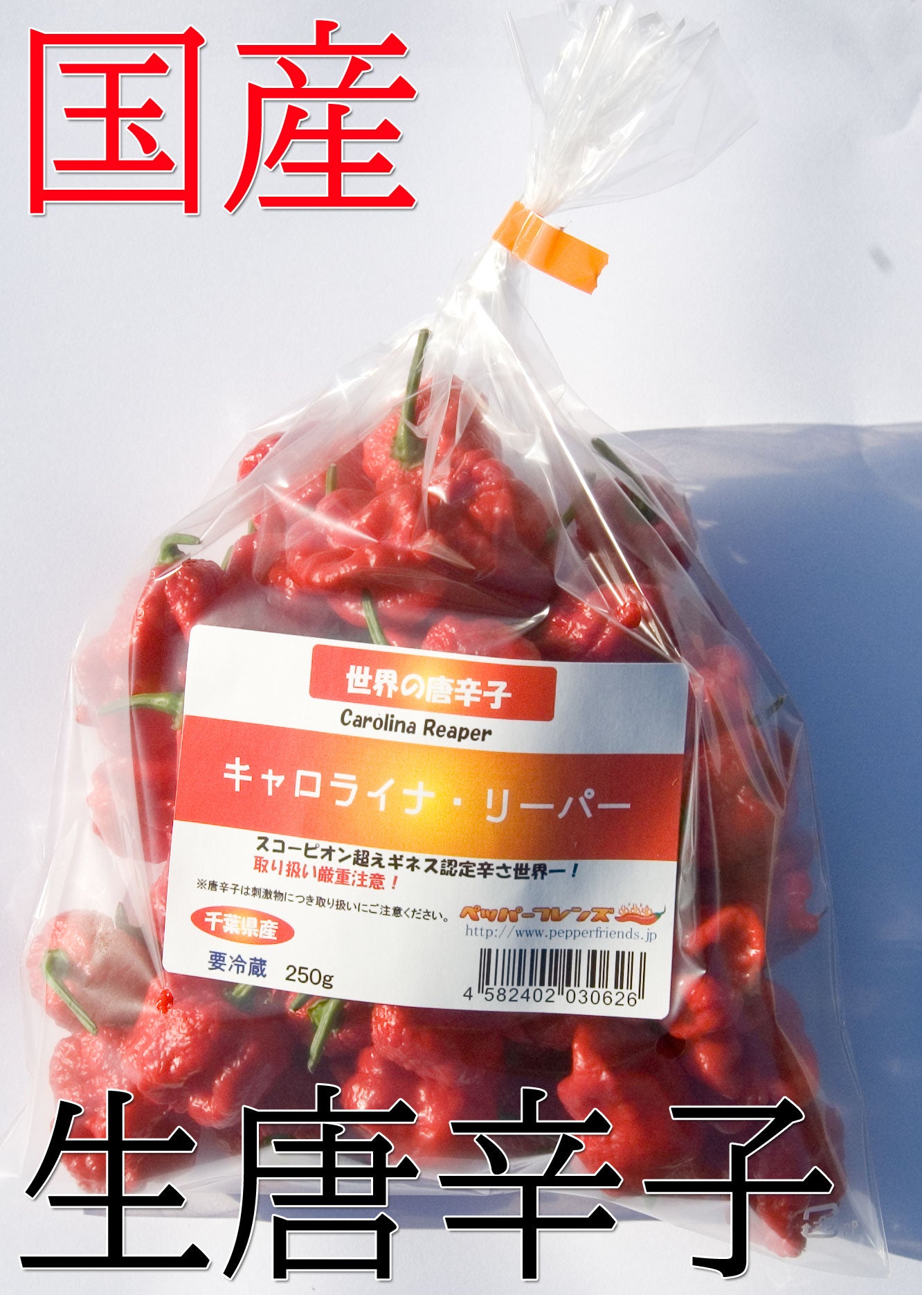 【生鮮品】国産 生 キャロライナ・リーパー(レッド) 250g